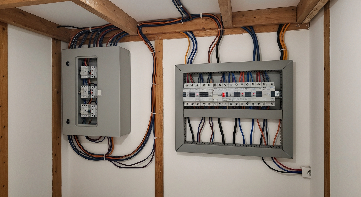 Tablero eléctrico nuevo con instalación completa y circuitos identificados en vivienda de Córdoba