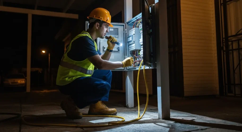Atención por emergencia eléctrica en Córdoba con tablero residencial